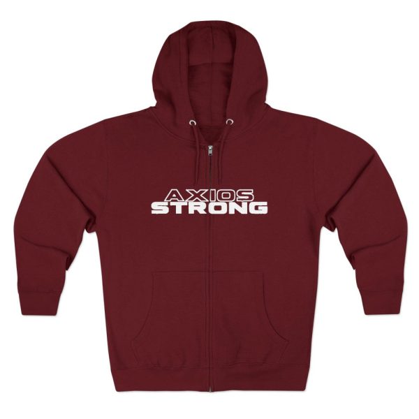 Motivational Unisex Zip Hoodie, Strength Apparel, Fitness Gear, Gym Wear, Workout Clothing, High-Performance Hoodie
