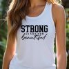 Strong Woman Squats Quote Shirt Fitness Gym Workout Motivational Tee