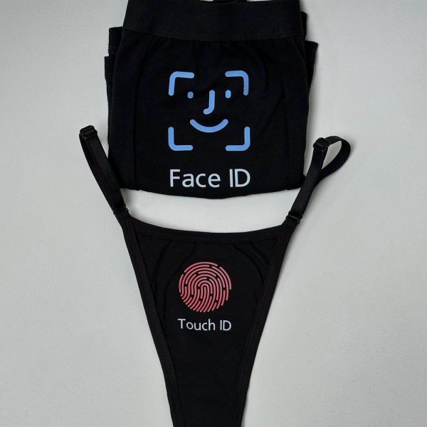 Custom underwear Face ID Touch ID lingerie for couple boxers and thongs