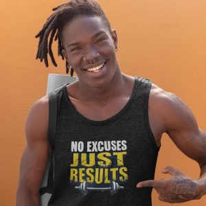 Motivational Gym Tee | Unisex Fitness Apparel | No Excuses, Only Results