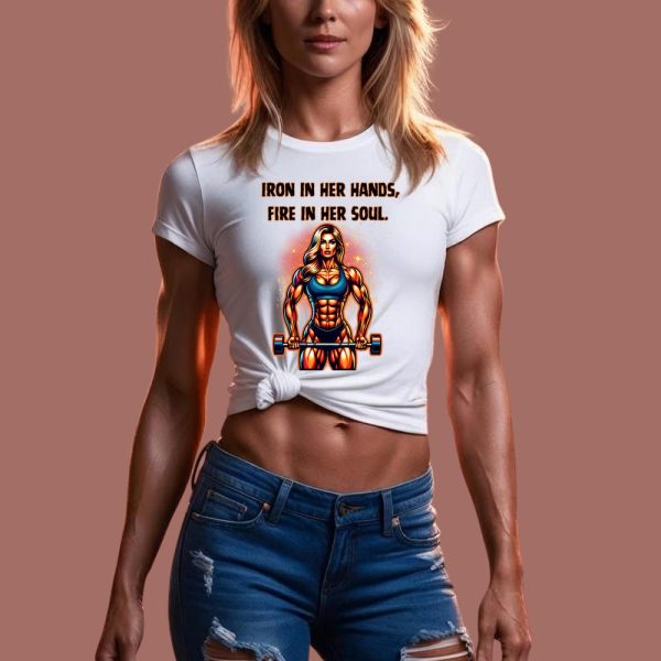 Fitness Buff Workout Tee, Ripped Bodybuilding Empowerment Gift for Her, Strength Training T-Shirt, Fitness Trainer Shirt, Gym Apparel,