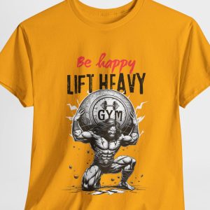 Gym T-Shirt- Bodybuilding Shirt, Unisex Heavy Cotton, Fitness Top Apparel, Muscle Building Clothing