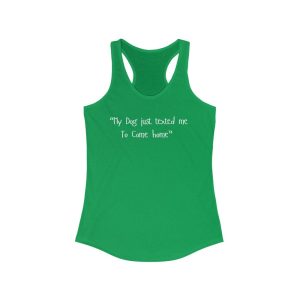 Copy of Dog Mom Women’s Tank Top – Adopt Dog Fitness Racerback, Saved Me Cute Gym Fit Comfortable Top, Ideal Women Tank