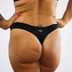 Organic Cotton Black Thong – Sustainable Women’s Underwear
