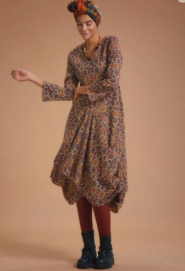 V Neck Boho Long Sleeve Asymmetric Dress With V Neck Boho Long Sleeve Asymmetric Dress With